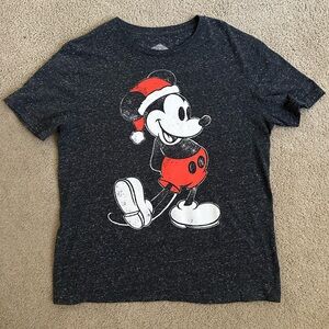Mickey Mouse T-Shirt Santa Mickey Christmas Medium